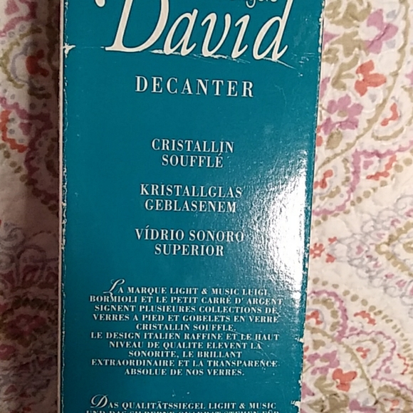 Bormioli Light & Music Crystal Decanter NOS - Picture 6 of 6